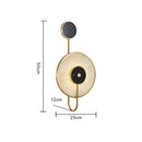 Axyaa Marble Gold Bronze Wall Light: Modern 5W LED for Villa, Hotel, or Home