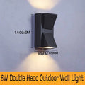 Axyaa LED Aluminum Outdoor Wall Lamp Waterproof for Home Stair Bedroom Bathroom Lighting