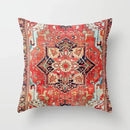 Axyaa Ethnic Style Short Plush Pillow Cover - Chinese Printing Sofa Cushion Cover