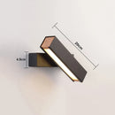Axyaa Nordic Rotating Wall Lamp, Modern Minimalist LED Bedroom Lighting