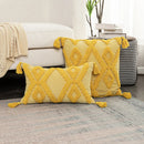 Axyaa Boho Style Tassels Cushion Cover - Home Decor Sofa Bed 45x45cm/30x50cm