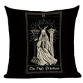 Axyaa Mexico Skull Decor Pillow Cover - Black Tarot Horror Ghost Home Decor