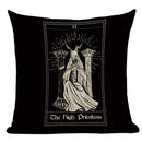 Axyaa Mexico Skull Decor Pillow Cover - Black Tarot Horror Ghost Home Decor