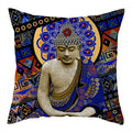 Buddha Pattern Throw Pillow Cover by Axyaa for Home, Car, Sofa Décor