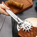 Axyaa Fine Mesh Strainer Tongs Oil Skimmer BBQ Clamp Kitchen Cooking Accessories