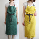 Axya Linen Apron: Japanese & Korean Style, Fashionable & Elegant Art Apron