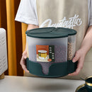 Axyaa Rotating Rice Bucket Grain Storage Box Cereal Dispenser Moisture-Proof Container