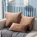 Soft Velvet Embroidered Cushion Cover by Axyaa