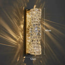 Axyaa Gold Crystal Wall Sconce LED Lamp for Living Room & Bedroom Lighting