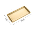 Axyaa Stainless Steel Food Storage Tray Shallow Sushi BBQ Plate Fruit Vegetable Kitchen Pan