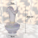 Axyaa Ceramic Shell Vase - White Gloss Abstract Irregular Hydroponic Home Decoration