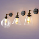 Axya Vintage Metal Glass Wall Lights - Retro Industrial Luminaire