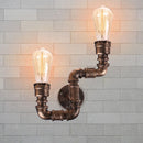 Axyaa Industrial Water Pipe Wall Light Vintage Retro Loft Ceiling Wall Lamp