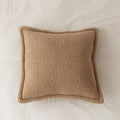 Axyaa Fleece Cushion Cover Set in Warm Neutral Tones