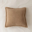 Axyaa Fleece Cushion Cover Set in Warm Neutral Tones