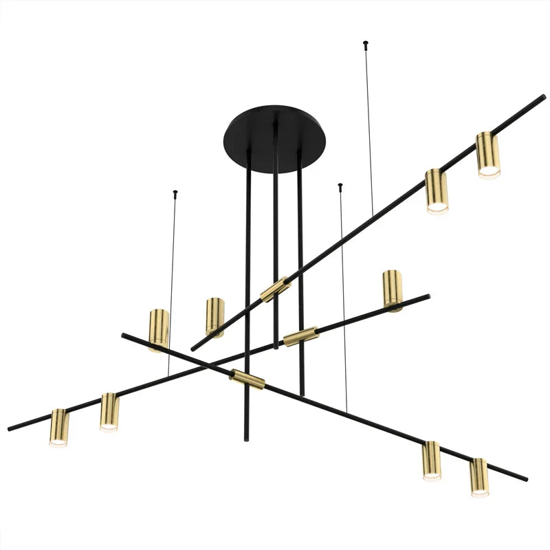 Axyaa Scandinavian LED Ceiling Chandelier for Dining and Living Room