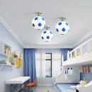 Axya LED Soccer Ball Ceiling Light for Boys Room Lighting