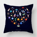 Axyaa Space Dream Decorative Sofa Cushion Cover Alien Astronaut Throw Pillows