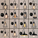 Axya Industrial Loft Black Lampshade Wall Sconce LED Retro Lighting