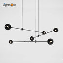 Axya Retro Geometric Line Chandelier for Living Room and Dining Area