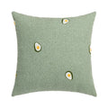 Axyaa Fluffy Comfort Pillow Cover 45x45cm Avocado Green Cream Blue Living Bed Room