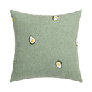 Axyaa Fluffy Comfort Pillow Cover 45x45cm Avocado Green Cream Blue Living Bed Room