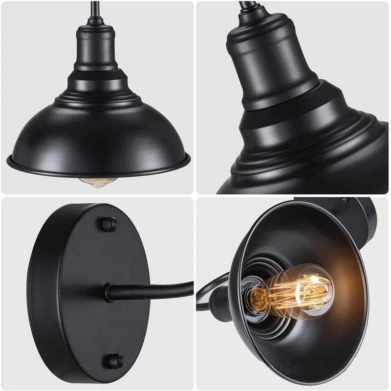 Axyaa Retro Loft Wall Lamp: Nordic, Industrial, Creative Lighting for Home, Bar, or Cafe