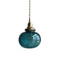 Axyaa Glass Ball Pendant Light | Nordic LED Bedroom Bathroom Lamp