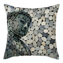 Buddha Pattern Throw Pillow Cover by Axyaa for Home, Car, Sofa Décor