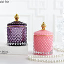 Axya Crown Crystal Storage Jar with Lid for Aroma Candles and Jewelry