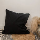 Axyaa Fringed Pillow Case Cotton Linen Cushion Cover in Various Colors & Sizes