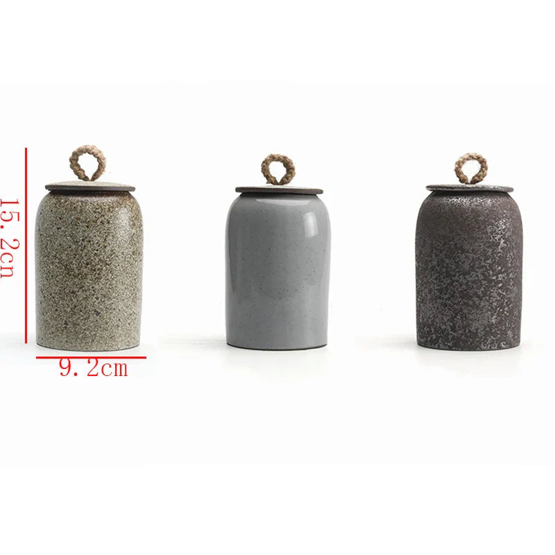Axya Ceramic Tea & Kitchen Storage Canisters for Home Decor & Organization