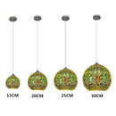 Colorful 3D Glass Pendant Lights by Axyaa: Modern Kitchen Hanging Lamps