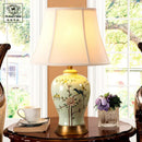 Axyaa Ceramic Vase Table Lamp - Elegant Bedroom and Living Room Night Light
