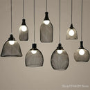 Axyaa Industrial Birdcage Chandelier: Retro Iron Net Bar Hanging Lamp for Creative Indoor Lighting