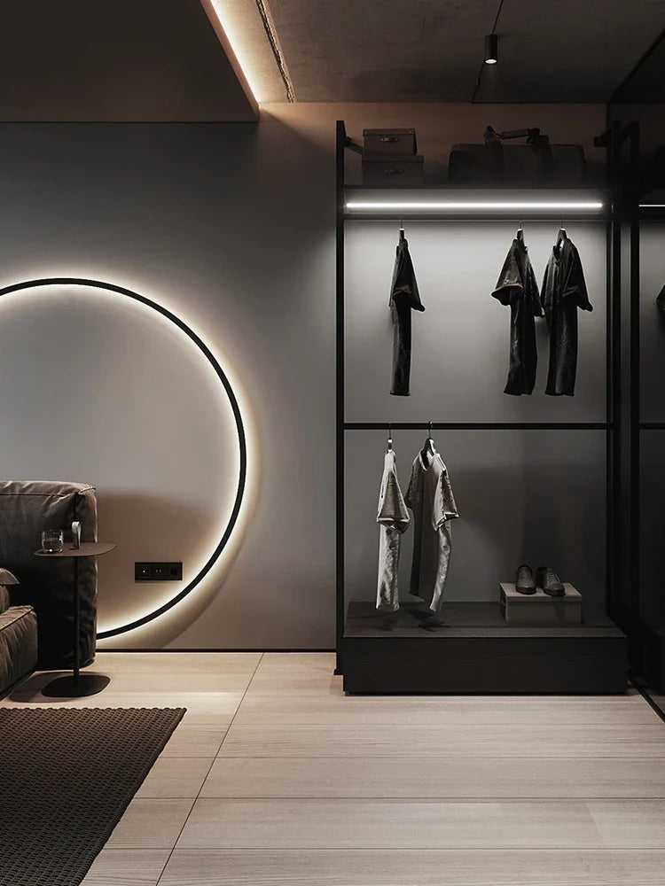 Axya Ring Art Wall Lamp – Nordic Minimalist Bedroom & Living Room Decor