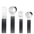 Axyaa Mint Green Stainless Steel Cutlery Set - 16pcs for Kitchen Tableware