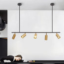 Axyaa Chandelier LED Spot Lamp in Black Gold for Kitchen Dining Bedroom Bar