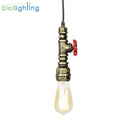 Axyaa Vintage Industrial Iron Pipe Pendant Lamp Fixture