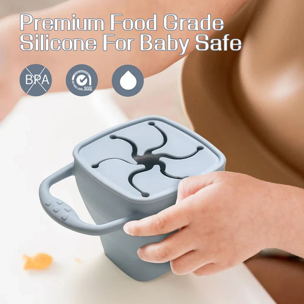 Axya Silicone Baby Feeding Set: Bowl, Spoon, Cup, Non-slip Dish, BPA-Free