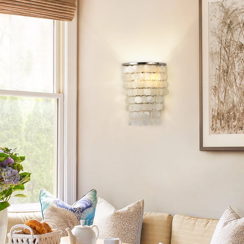 Axyaa Seashell LED Wall Lamp for Home Decor & Lighting