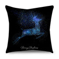 Axyaa Christmas Polyester Cushion Cover - Tree Gifts Print - Xmas Home Decor