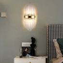 Axyaa Elegant Crystal Wall Lamp for Bedroom Living Room Staircase Aisle Hotel Lighting