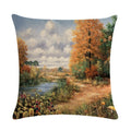 Axyaa Countryside Scenery Cushion Cover, for Stylish Sofa Decor