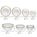 Axya Glass Plate Bowl Set: Nordic Design, Steak & Salad Plates, Transparent Color, Creative Tray