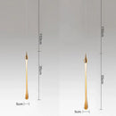 Axyaa Nordic LED Crystal Chandelier, Modern Simple Water Drop Design for Bedroom and Bar Decor