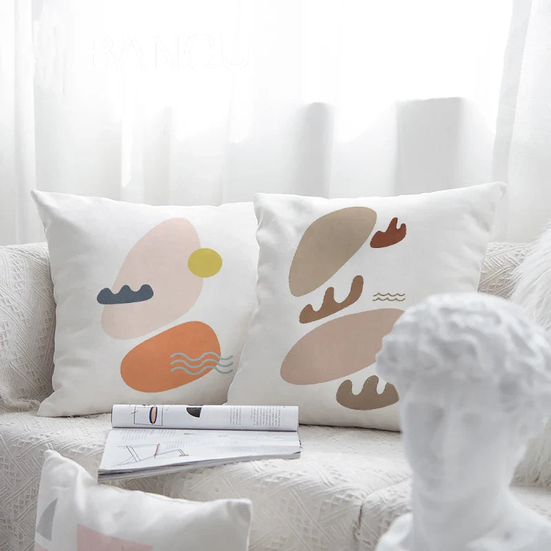 Velvet Matisse Pillow Cover 18x18 Inch for Home and Car Decor - Axyaa