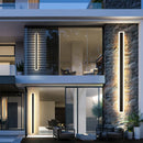 Axya Outdoor Wall Light: Modern Waterproof LED Lamp for Porch, Garden, Garage, Front Door