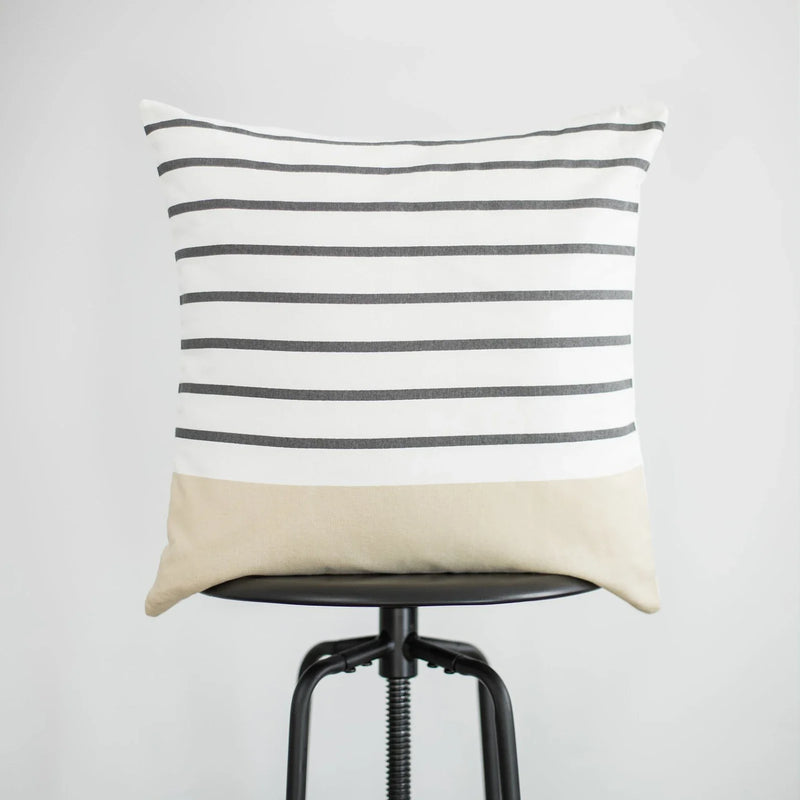 Axyaa White Geometric Cushion Covers 45x45 for Sofa Couch Living Room