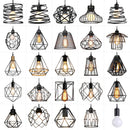 Axyaa Vintage Industrial Chandelier: Black Iron Kitchen Bedroom Pendant Light LED